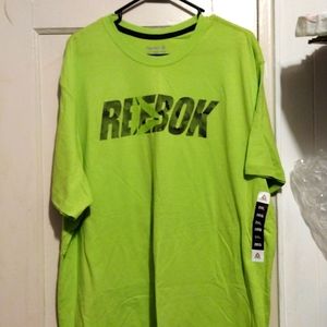 Neon Green Reebok Tee Shirt Size 2XL NEW